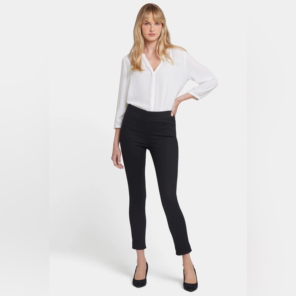 NYDJ women Ankle Pull-On skinny suit‎ business casual career jeans minimalist 16